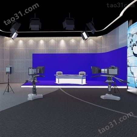 耀诺供应演播室搭建工程 演播室设计方案 虚拟演播室工程建造