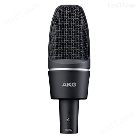 AKG_c3000录音主播直播K歌电容麦克风话筒 (合唱用) (有保卡+防伪)