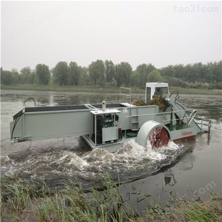 多功能水面清漂除草船 水草收割机械