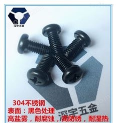 江苏黑色不锈钢圆头螺丝生产厂家 耐腐蚀达克罗 不锈钢标准