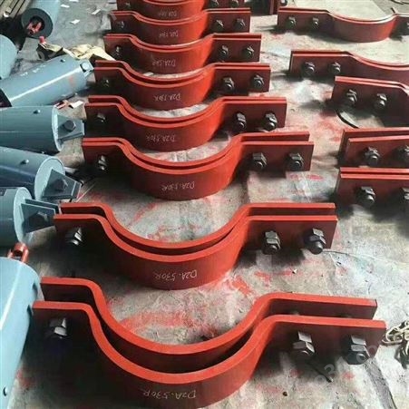 润博供应化工标准管道支吊架 双排螺栓管夹 保冷固定管托