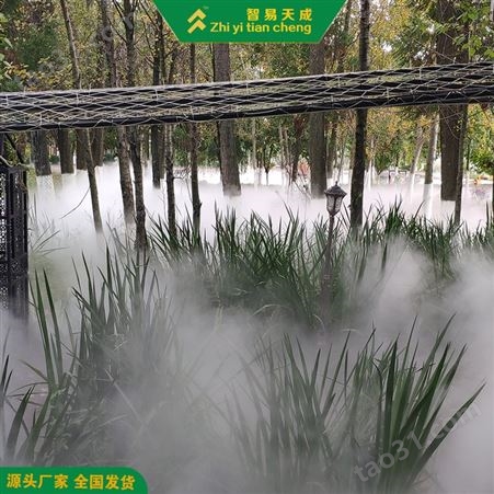茂名小区雾森景观系统安装公司 高压雾化降温系统 智易天成