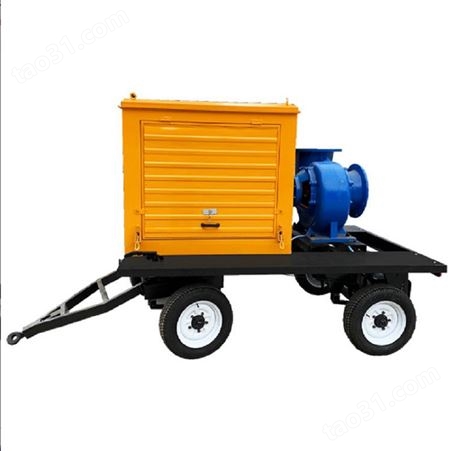 涯宝移动高扬程排涝水泵大流量应急抢险泵车柴油机自吸移动泵站