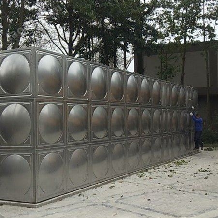 不锈钢消防水箱 储水设备保温水箱方形组合水塔 健华
