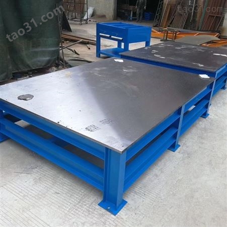 供应安徽钳工工作桌 20厘钢板工作台 钳工修模铸铁平台