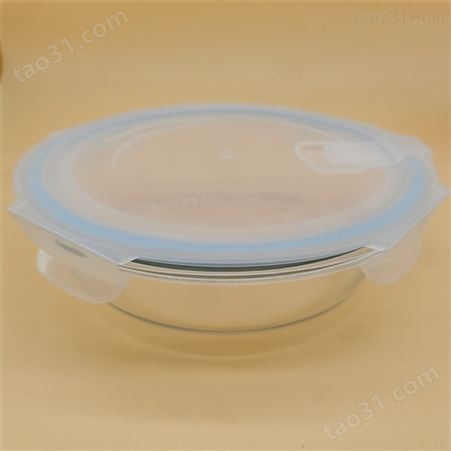 密封环扣玻璃保鲜盒 透明塑料盒子 食品餐盒 佳程
