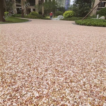 生态步道透水胶粘石工程造价 广州地石丽材料厂商