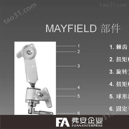 三钉式mayfield头架牵开系统美国梅菲尔德头部固定系统 牵拉系统