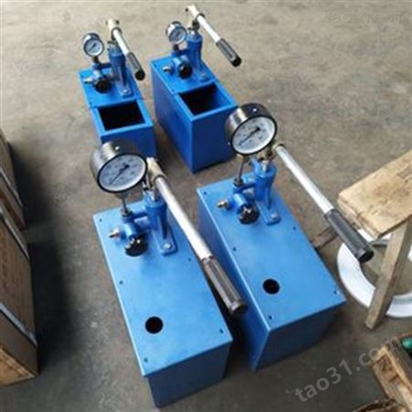 上海新诺 手动压力测试泵 手提式试压泵 SSY-6.3MPa 水管压力测试泵
