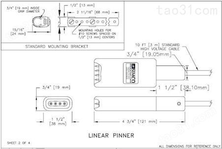 杉本产品SIMCO静电装置 PINNER Linear