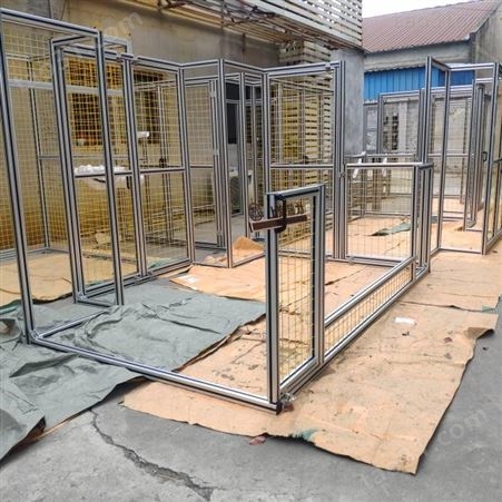 苏州车间防护围栏厂 设备防护围栏 铝型材机器人围栏定制厂家