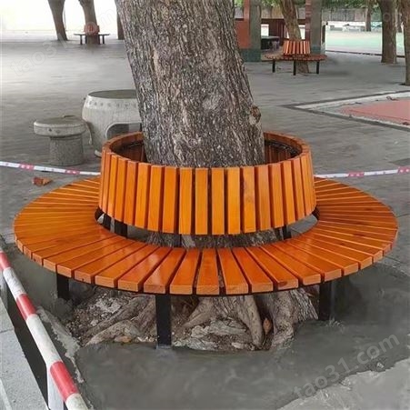 现货批发 公园椅 户外长椅子 塑木有无靠背坐椅 围树椅生产厂家